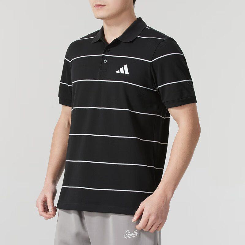 adidas Мужские поло Черные Умеренные JL6042