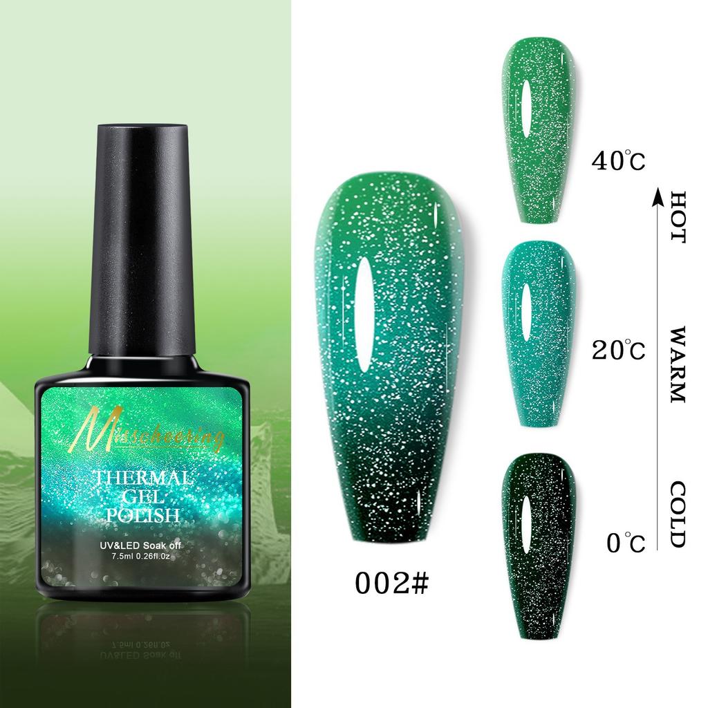 Гель-лак для ногтей Aurora Diamond Oil, изменяющий температуру, 7,5 мл, маникюр Magic Chameleon