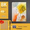 Бумага для акварели и рисования 8K и 16K для детей и студентов художественных вузов - Форматы A4, 4K (целые листы)