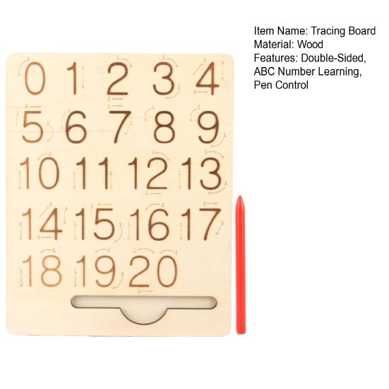 Деревянная доска для практики письма с буквами, двухсторонняя доска для прописи алфавита, обучающая доска для малышей дошкольного возраста, азбука
