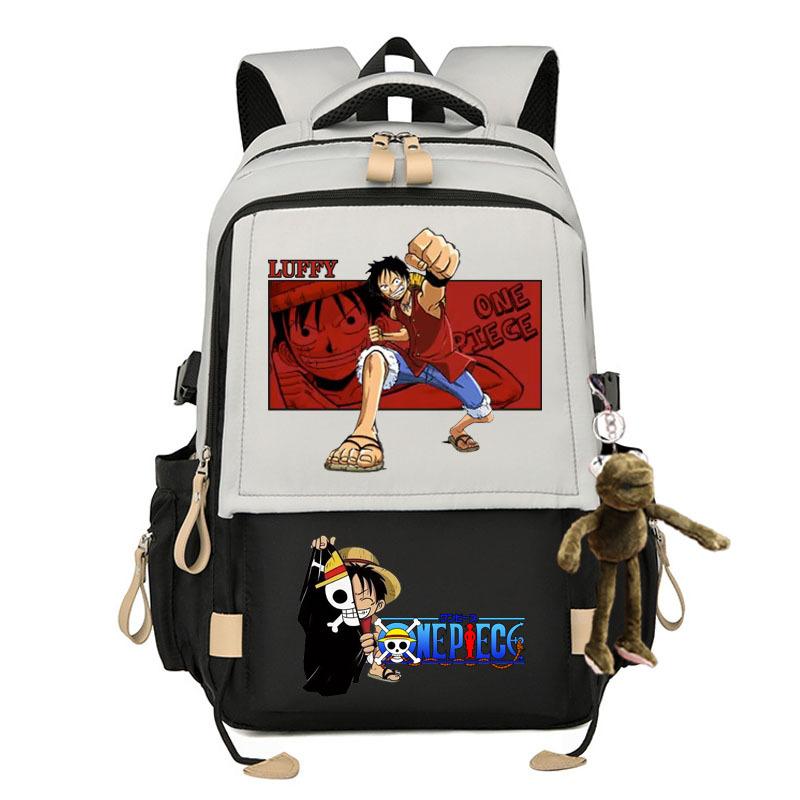 One Piece themed large-capacity stylish backpack for students. 7529 KTB