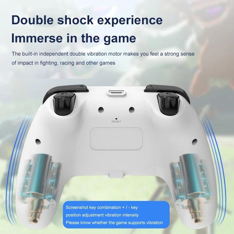 S01 Bluetooth-совместимый игровой контроллер беспроводной геймпад с мотором 6-осевой Nintendo Switch Android ПК