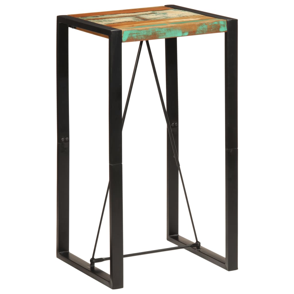 Bar Table 60x55x110 cm Solid Reclaimed Wood