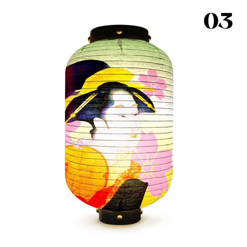 Уличный водонепроницаемый фонарь в японском стиле Ukiyo-e Bistro Ramen Restaurant Izakaya Sign Festival Party Wedding Decor Background