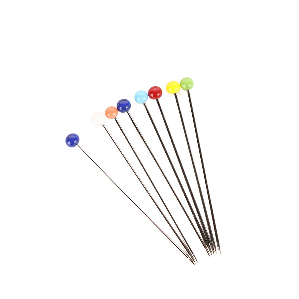 Safety Fixed Colored Bead Glass Head Safety Pin Dressmaking Pins Knitting Pin Sewing Needles