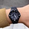 Casio Черный ремешок, черный циферблат, кварцевые часы унисекс LRW-200H-1B