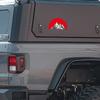 Red Sun Mountain Car Stickers Waterproof for Body Windshield Window Trunk Vinyl Refit Decals Durable Decoration Auto Accessories