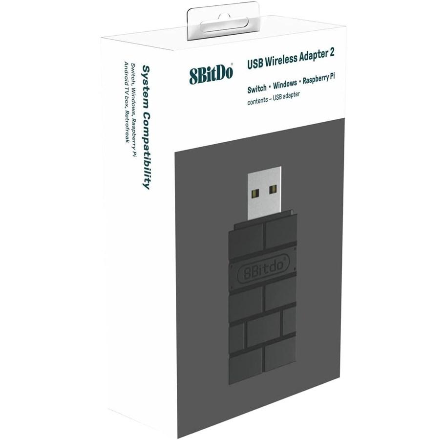 8bitdo usb wireless adapter 2 black