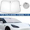 Car Windshield Sunshade for Tesla Model 3 Model Y X S Folding Front Window Sun Shade Cover Heat Protection Visor Car Accessories
