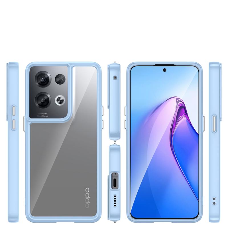 Для чехла OPPO Reno 8 Pro 5G чехол Reno 8 Pro 5G Capas противоударный роскошный прозрачный многоцветный для Fundas Reno 8 Pro Cover