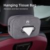 WKZA3 PU Leather Plaid Pattern Tissue Bag for Citroen C4 C3 C5 C1 C2 Berlingo Celysee Cactus Picasso Aircross Saxo Grand Car Accessory