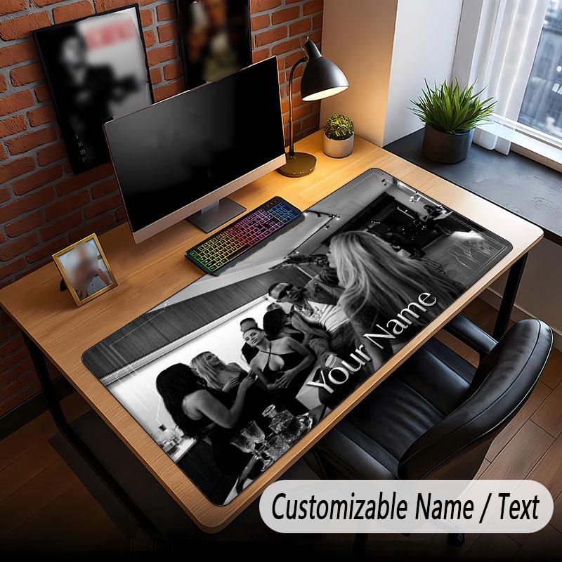 Custom Name Extended Mouse Pad,Apache 207 Gaming Desk Mat For Home Office Desktop Decor