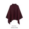 Kaslead Новое поступление Женская одежда Модный стиль Модный асимметричный вязаный плащ-накидка со стойкой 3739027