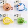 Mini Cartoon Plush Coin Purse Cute Lipstick Storage Bag Durable Headphone Bag  Travel