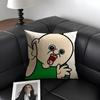 Funny Bbangbbangs Diary Cushion Cover Natural Linen Organic Fabric DoubleSided Printing Sofa Home Decor Gift Pillow Case