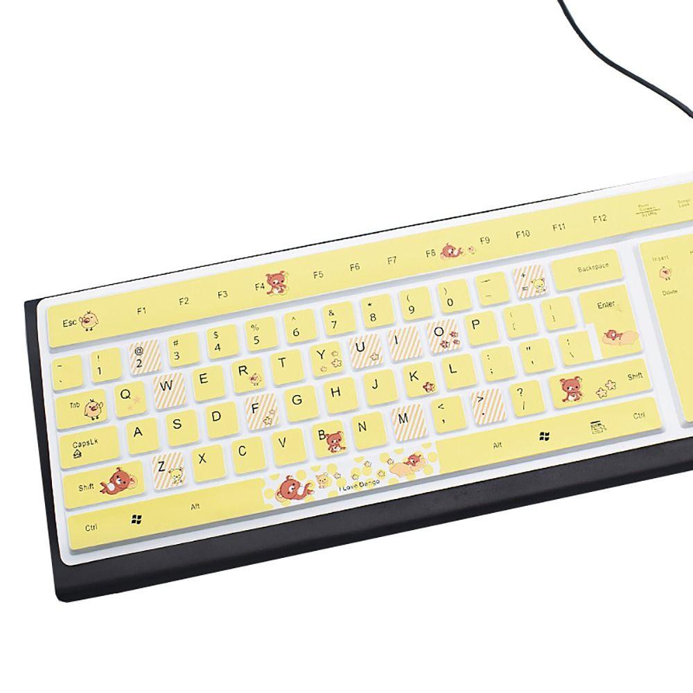 Силиконовая универсальная пылезащитная накладка на клавиатуру, защитная пленка для клавиатуры настольного ПК, протектор для кожи