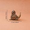 New Retro Solid Brass Snail House Decoration Tea Tasting Pet Copper Jewelry Simulated Animal Statue Models Mini Toys