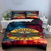 Shotguns and Roses Print Design Bedding Duvet Cover Set Duvet Cover Pillowcases  (1*Duvet Cover 2*Pillowcases, without duvet insert)