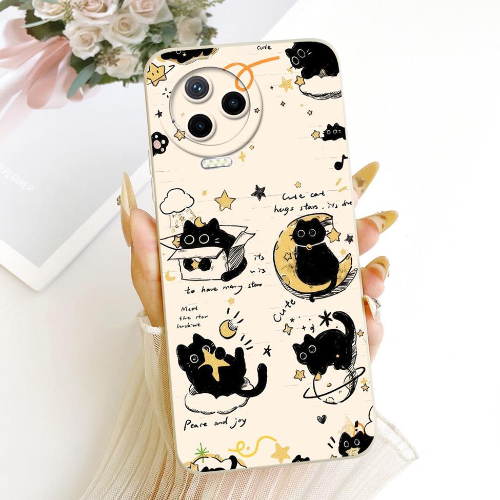 For Infinix Note 12 Pro 4G Case X676B Fashion Cartoon Cute Funny Painted Silicone Bumper For Infinix Note 12 2023 X676C Casing
