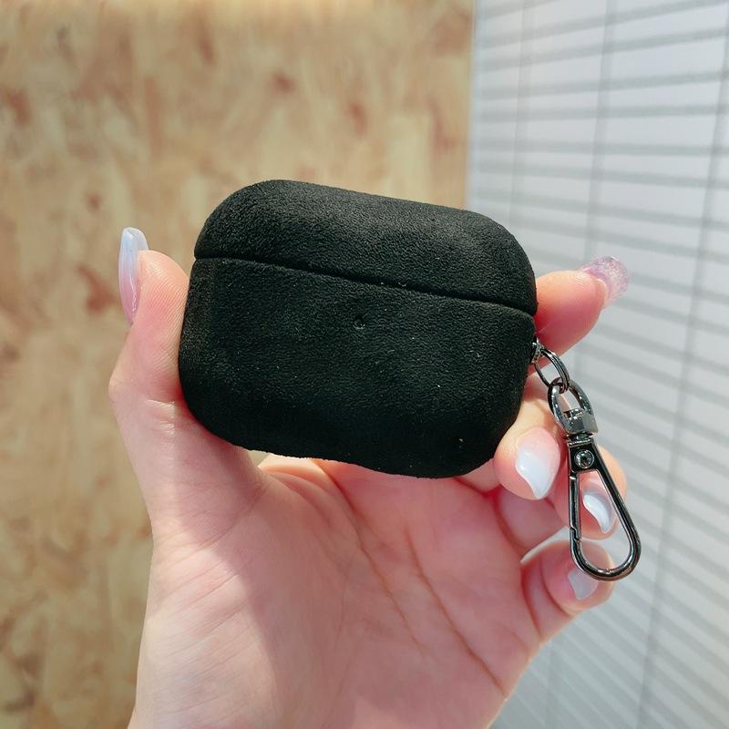 Luxury Suede Leather Headphone Case for AirPods 4 3 1 Pro2 Supercar Material Wireless Charge All Inclusive Earphone Case