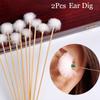 Tool Spoon Cleaner Stick Curette Ear Spoon Goose Feather Earpick Ear Wax Remover Ear Dig Tools