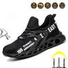 Safety Shoes Men Work Sneakers Indestructible Shoes Puncture-Proof Protective Shoes Work Boots Steel Toe Shoes Lightweight