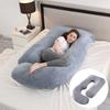 Pregnancy Pillow Waist Protection Side Sleeping Slope Pillow J-shaped Pregnancy Sleeping Pillow Removable and Washable Pregnancy Pillow