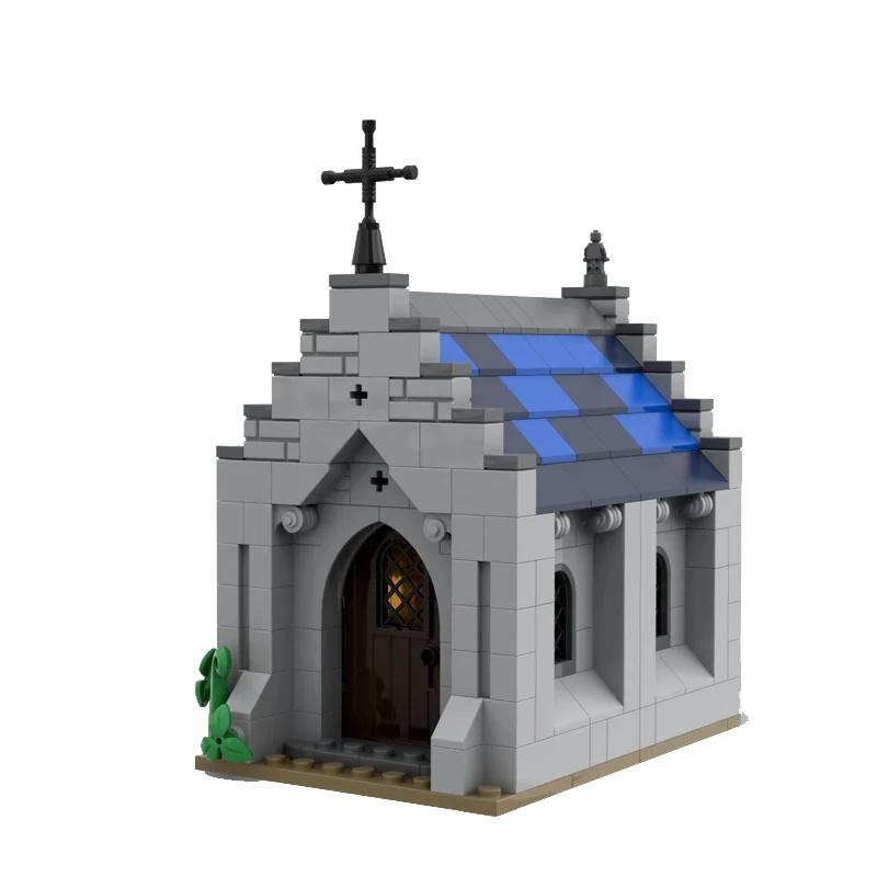 Самодельные кастомные конструкторы MOC, модель средневековой церковной хижины для декора, коллекция креативных сборных игрушек, праздничные подарки