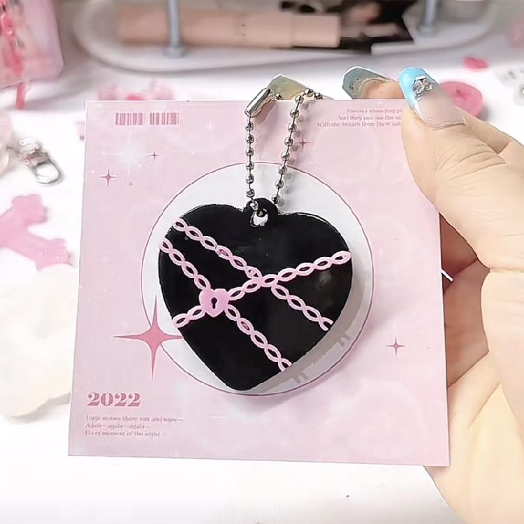 Heart Silicone Resin Mold for Keychain Jewelry Making,DIY Pendant Charms Mold
