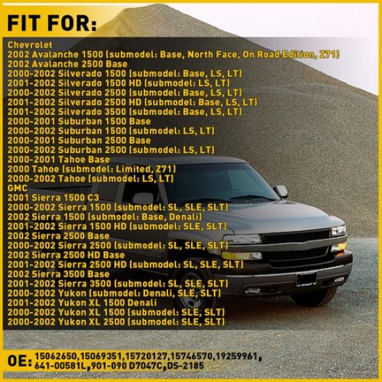 Window Switch For 2000-02 Chevrolet Tahoe Silverado 2500 HD GMC Yukon Front Left