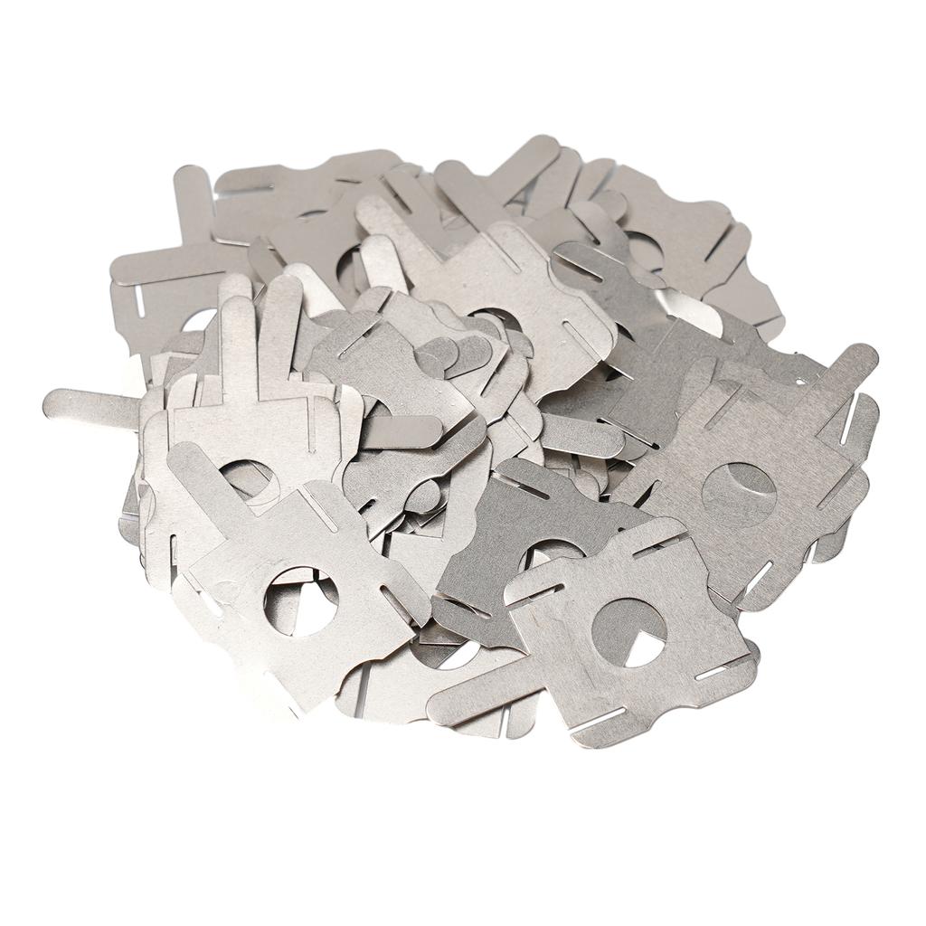 50Pcs 4S Lithium Battery Pack Replace Spot Welding Nickel Plate Plating Nickle Sheet U-shaped Strap Sheets Welding Soldering