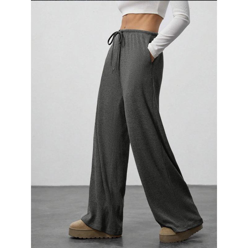 JKASHDK Женские модные повседневные однотонные брюки с высокой талией и принтом, брюки и капри