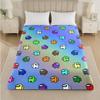 Among Us Print Flannel Blanket Cozy Warm Plush Throw Blanket For Bed Sofa Couch Indoor Household Use