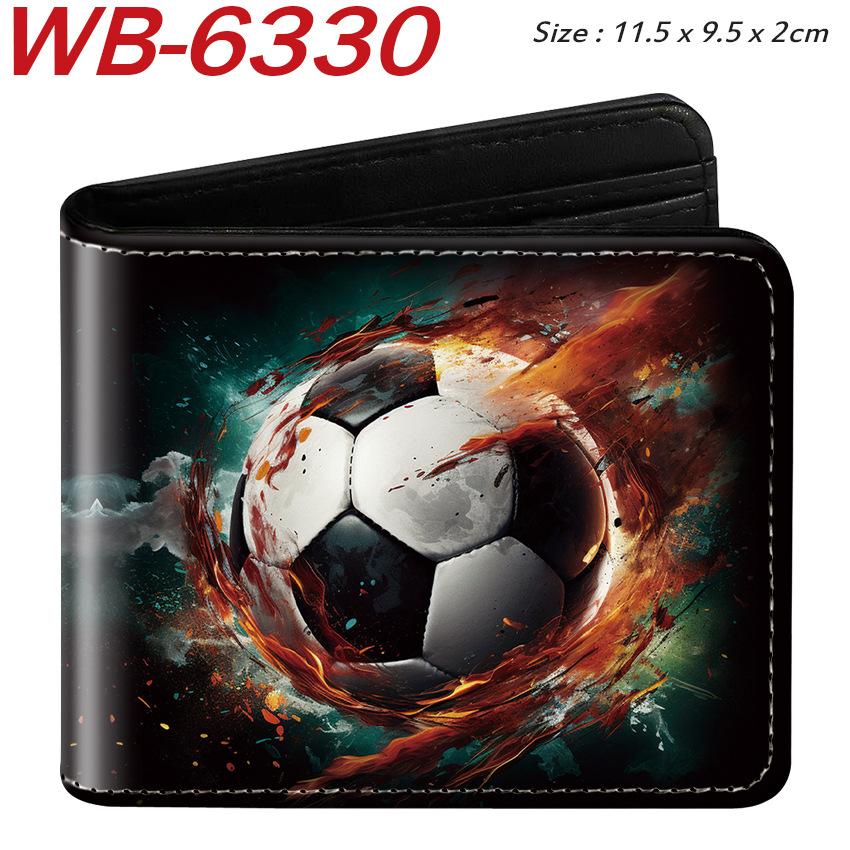 Sports Ball Bifold Wallet Football Basketball Rugby Pattern Student Coin Purse Card Holder Leather Short 1pcs