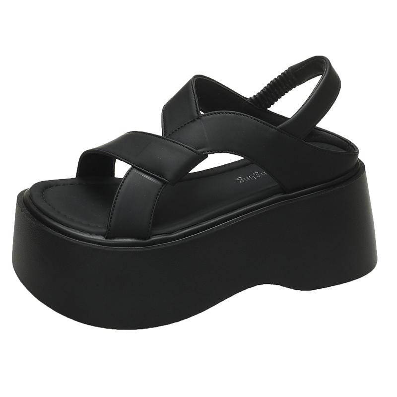 Fashion Fashion Summer Women Slippers Beach Flip-Flops Ladies Party Shoes Wedge Heels Outside Sandals Woman High Platform Slippers 8CM