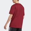 Adidas Logo Graphic Three-Stripe Short Sleeve Crew Neck T-Shirt Men Tops Burgundy IC8403