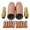 14pcs 0.035" MIG Welding for 100L Contact Tip Gas Diffuer Nozzle For M3