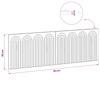 Wall Mounted Headboard ALKMAAR Smoked Oak Wood Composite