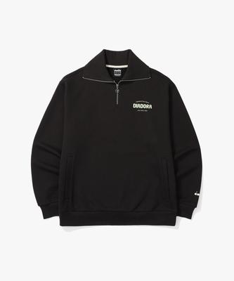Diadora Удобная толстовка на молнии до середины черная