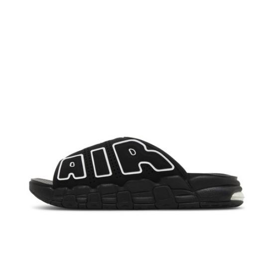 Nike Шлепанцы Air More Uptempo Черный/Серый Подошва Мужские DV2132-001