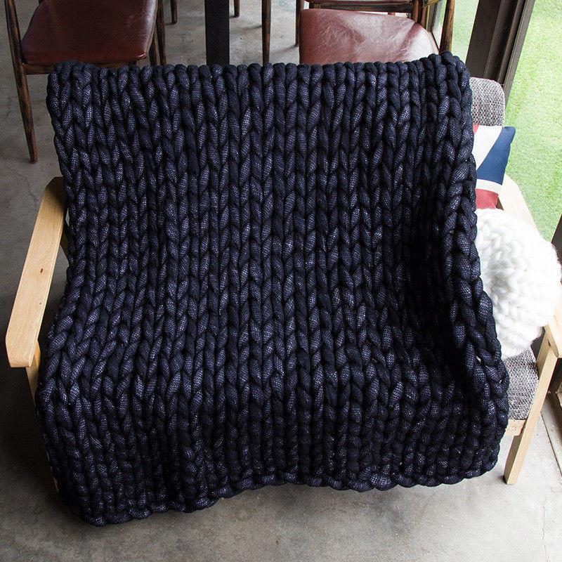 Пожелание Уютный Плетеный Толстый Пряжный Плед Для Взрослых Стильный Чехол На Диван Мягкий И Плюшевый