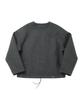 A NOTHING Pure-Wool 90Y Zip-Up Jacket (Charcoal)