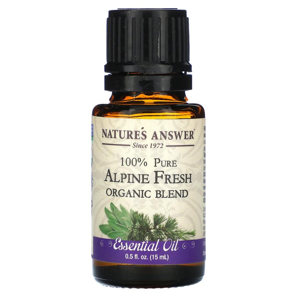 Nature's Answer 100% Pure Organic Essential Oil Blend, Alpine Fresh, 15 Ml (0.5 Fl Oz)