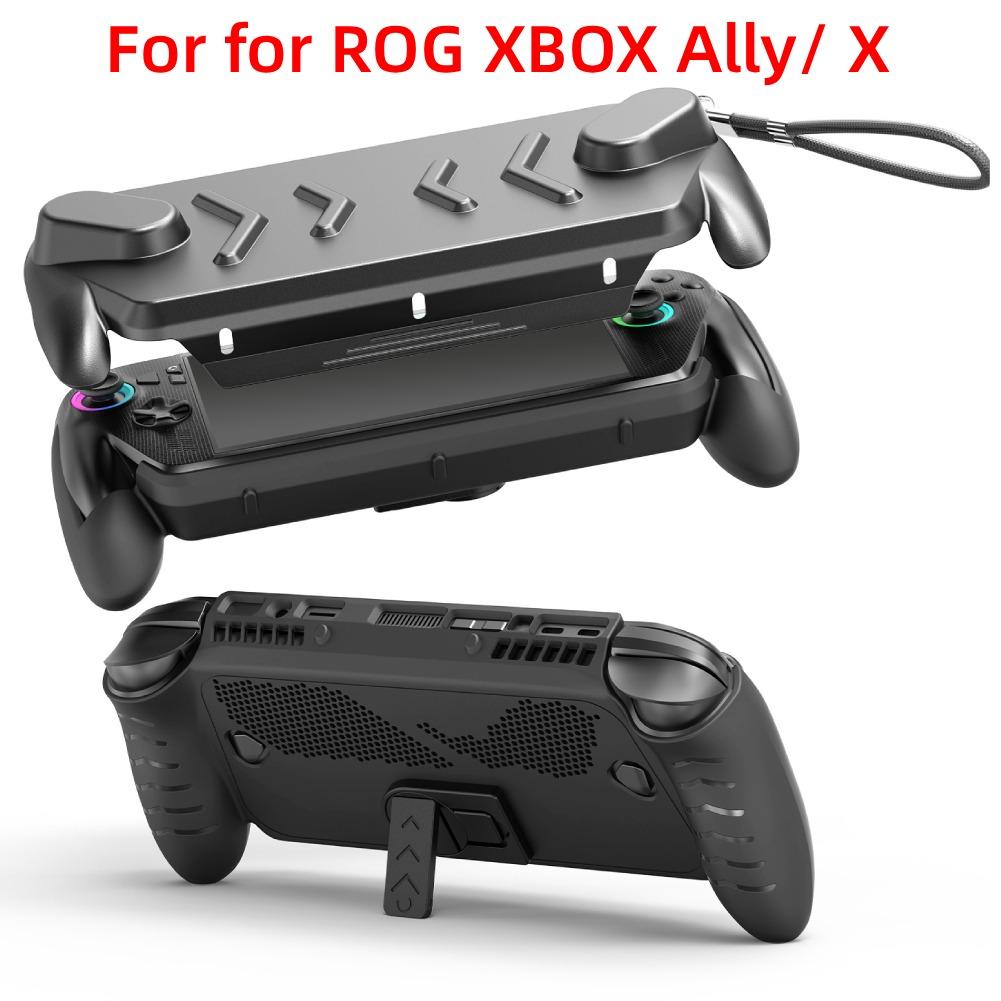 Защитная накладка-кейс с защитой от царапин для ROG XBOX Ally/XBOX Ally X с верхней крышкой и регулируемой подставкой, влагостойкие игровые аксессуары