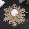 1 шт. Пятноустойчивая ресторанная декорация Снежинка Подставка для еды Домашний декор Украшения для стола Товары для вечеринок Плейсматы Изысканные
