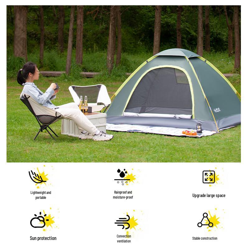 ZISIZ Outdoor Single-Layer Camping Tent