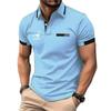 Однотонная мужская рубашка поло с короткими рукавами для лета, простая, элегантная и модная мужская рубашка