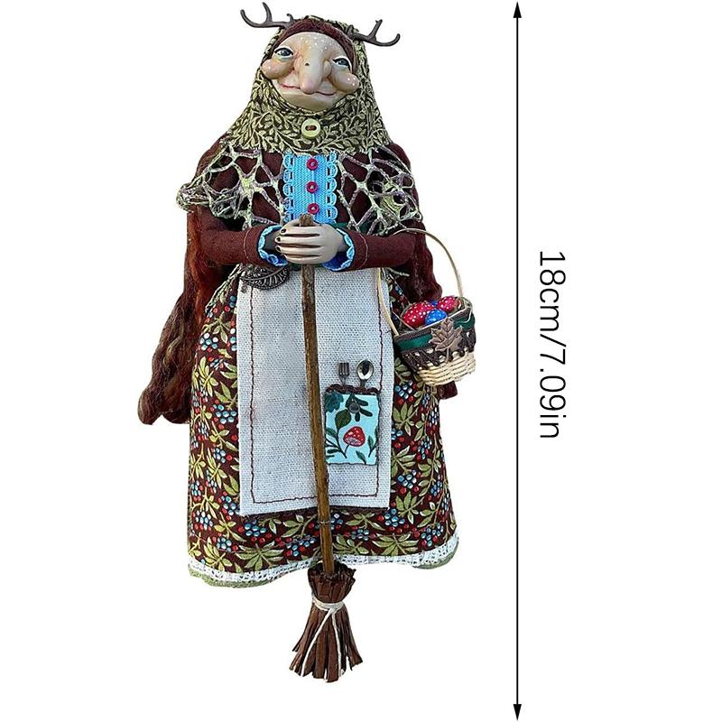 Handmade Kitchen Witch Doll, Enchanting Magic Good Luck Cooking Doll, Kitchen Hanging Decor, Home Decoration Who Loves To Cook