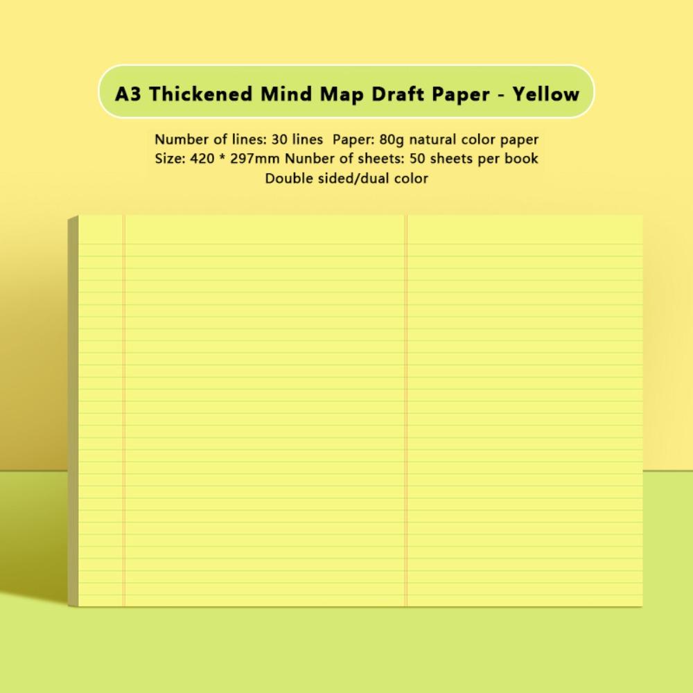 Tearable Draft Paper Mind Map Planning Notepad Multi-functional Memo Pads Student