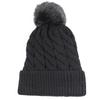 Autumn and winter new wool hat women's knitted hat twist pattern European and American fashion velvet thickened winter warm hat